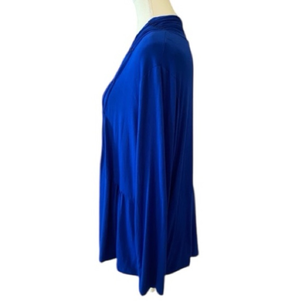 Lane Bryant Cobalt Blue Beaded Cardigan Plus 14/16 Statement Layering Piece - Picture 3 of 8